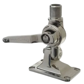 Soporte de doble articulación de acero inoxidable Glomex con cierre de palanca