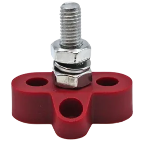 Parcela aislada Seatronic de un solo color rojo con tornillo de acero inoxidable M8