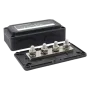 Bloque de terminales de conexión por tornillo de muy alta potencia Seatronic 4 pines Negro 400A
