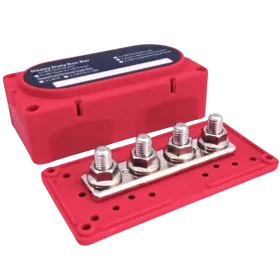 Seatronic Very high power screw connection terminal block 4 pins Red 400A