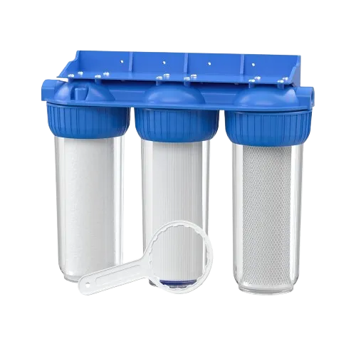 Filtro triplo Aqua 10 polegadas (sistema de filtragem de 3 estágios)