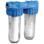 Kit stazione anticalcare BIPLEX SX da 10 pollici in ABS