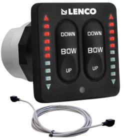 Lenco Flybridge Isk Bedienfeld-Kit mit LED mit 9,1 m Kabel