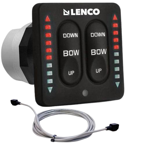 Lenco Flybridge Isk Bedienfeld-Kit mit LED mit 9,1 m Kabel
