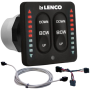 Lenco Kit Pannello di controllo 2 pezzi Flybridge Isk con LED con cavo da 9,1 m
