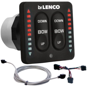 Lenco Kit Painel de Controle 2 Peças Flybridge Isk com LED com cabo de 9,1m