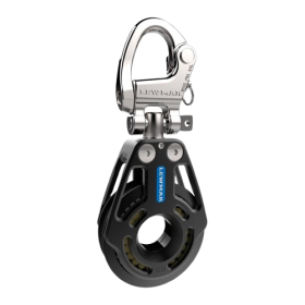 Lewmar Racing HR enkele katrol met 80 mm karabijnhaak