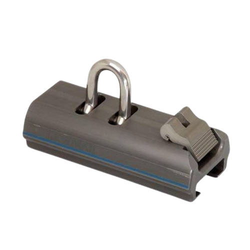 Lewmar Trolley with shackle and piston for T-track