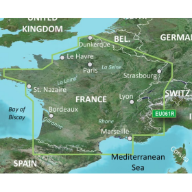 Carta BlueChart® G3 HXEU061R - Águas Interiores da França