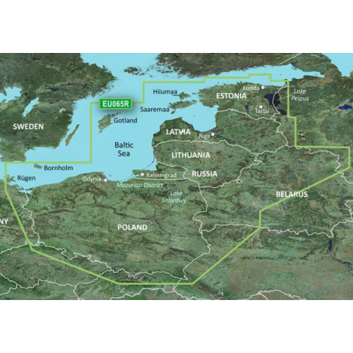 BlueChart® G3-kaart HXEU065R - Oostzee, oostkust