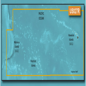 Carta BlueChart® G3 HXUS027R - Ilhas Havaianas - Ilhas Marianas