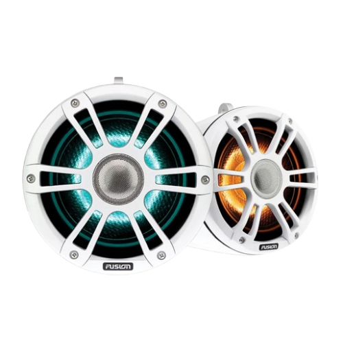 Altavoces marinos Garmin Wake Tour Fusion Signature Series White Tower Sports Edition de 7,7" y 280 W CRGBW