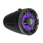 Alto-falantes marítimos Garmin Fusion Wake Tower Série XS, preto, Sport Edition, 6,5" e LED RGB de 200 W