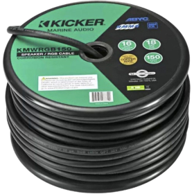 Kicker-kaiutin ja RGB-kaapeli