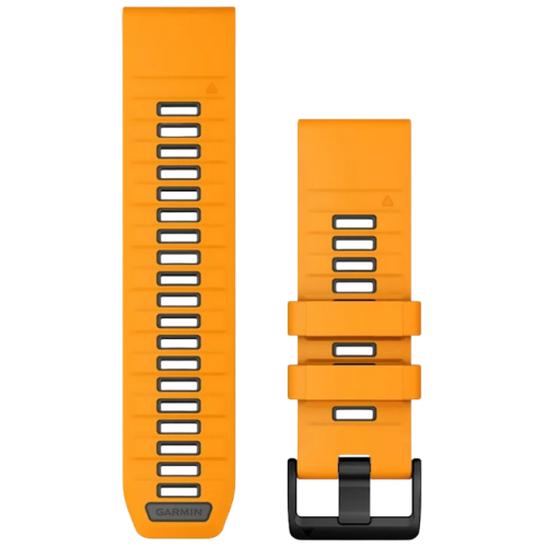Garmin Bracelet de montre QuickFit 26 Silicone Orange / Graphite