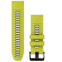 Garmin QuickFit 26 siliconen horlogeband geel / grafiet