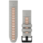 Garmin QuickFit 26 Silikon-Uhrenarmband Grau/Orange