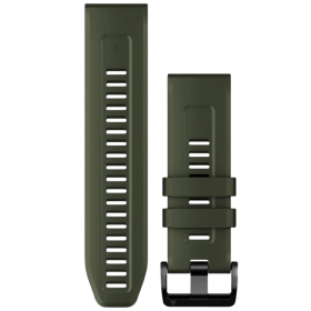 Garmin QuickFit 26 siliconen horlogeband mosgroen met zwarte gesp