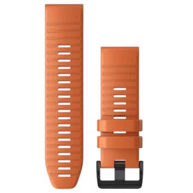 Garmin QuickFit 26 siliconen horlogeband oranje met zwarte gesp