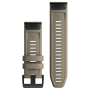 Garmin QuickFit 26 Silicone Watch Band Slate Gray with Black Buckle