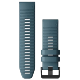 Garmin QuickFit 26 Silicone Watch Band Lagoon Blue with Black Buckle