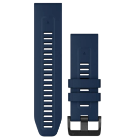 Garmin QuickFit 26 Silicone Watch Band Captain Blue with Black Buckle