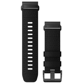 Garmin QuickFit 26 Nylon Tactical Black Watch Band with Black Buckle