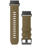 Pulseira de relógio Garmin QuickFit 26 Nylon Tactical Coyote Brown com fivela preta