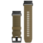 Pulseira de relógio Garmin QuickFit 26 Nylon Tactical Coyote Brown com fivela preta