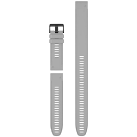 Garmin QuickFit 26 -sukelluskellon ranneke, harmaa silikoni (3-osainen), musta solki