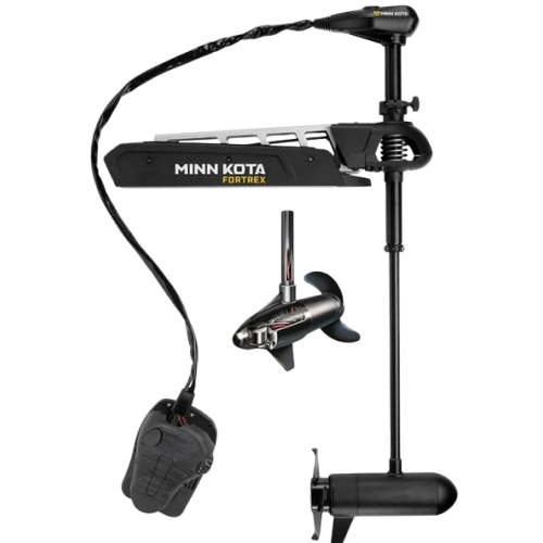 Motor eléctrico delantero Minn Kota Fortrex de 80 lb para agua dulce, DSC 24 V, transductor de 132 cm