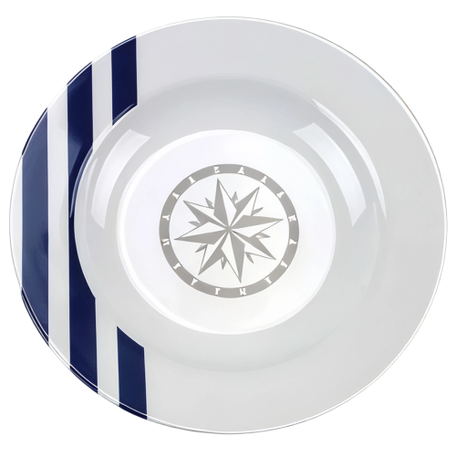 CouleurMer 6 Large soup plates Marina collection