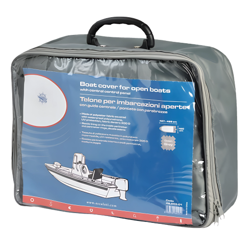 Capa universal para barco 630/710 x 260 cm cinza
