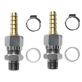 Lecomble & Schmitt Set di raccordi dritti per pompa 1/4 BSPP per tubo in acciaio Ø8 mm