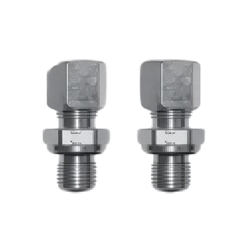 Lecomble & Schmitt Satz gerader Verbinder für starre Schläuche 1/2 BSPP Stahl Ø18 mm