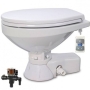 Jabsco Quiet Flush regular 12V electric toilet + solenoid valve + soft Close