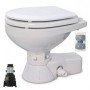 Inodoro eléctrico Jabsco Quiet Flush compacto 24V + bomba