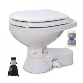 Jabsco Quiet Flush Compact elektrische Toilette - 12 V + Pumpe