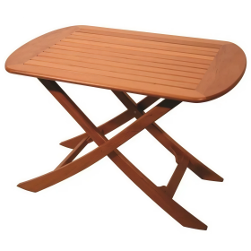 ARC Marine Table pliante rectangulaire teck ÎLE DE FRANCE