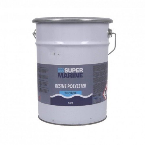 Supermarine Thixotropic Polyester Resin 5kg Catalyst Free Bucket