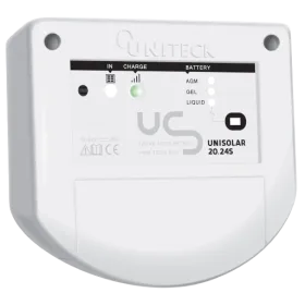 Uniteck Controlador de carga solar PWM 12/24V - 20A Uniteck Controlador de carga solar PWM 12/24V - 20A