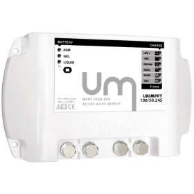 Controlador de carregamento solar Uniteck MPPT - 12/24V - 50A