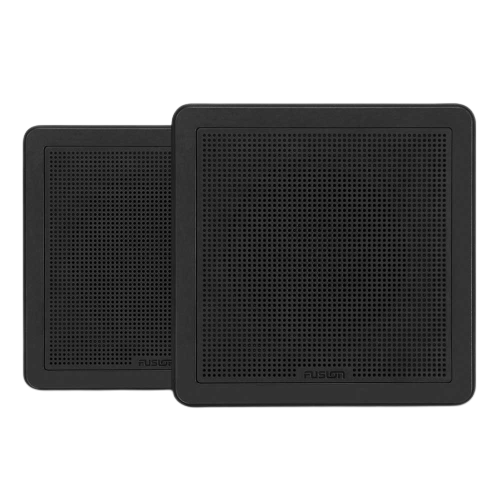 Fusion Haut-Parleurs carrés 6,5" à encastrer - Noir 160W