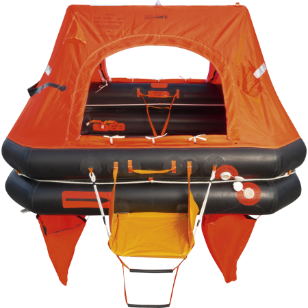 Océan Safety 4-person offshore raft in 24-hour armament bag