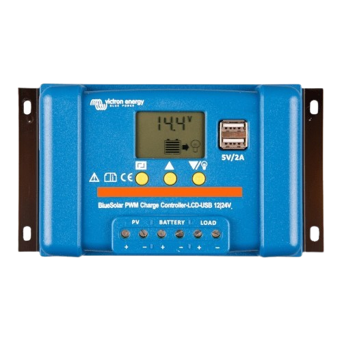 Regolatore Victron BlueSolar PWM DUO LCD e USB 12/24V-5A