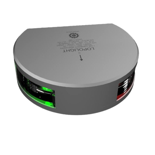 Lopolight Navigation light Combined port-starboard 112.5° 1 min - vertical mounting - anodized aluminum