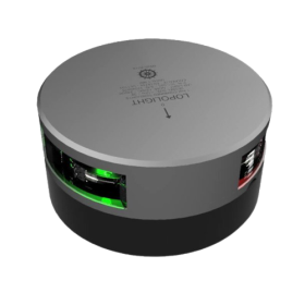 Lopolight Navigatielicht Gecombineerd bakboord-stuurboord 112,5° - horizontale montage - geanodiseerd aluminium