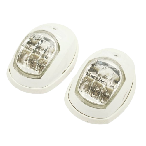 Luz de navegação Euro Marine LED x6 vermelho e verde conjunto de 2