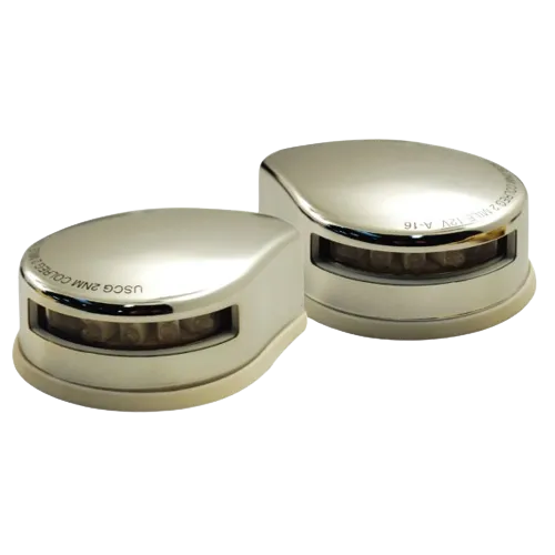 Euro Marine LED Navigationslicht x10 rot und grün Set aus 2 Edelstahl