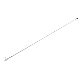 Glomex VHF RA112 3db glasvezelantenne 1,5m met 4,5m kabel chroombasis
